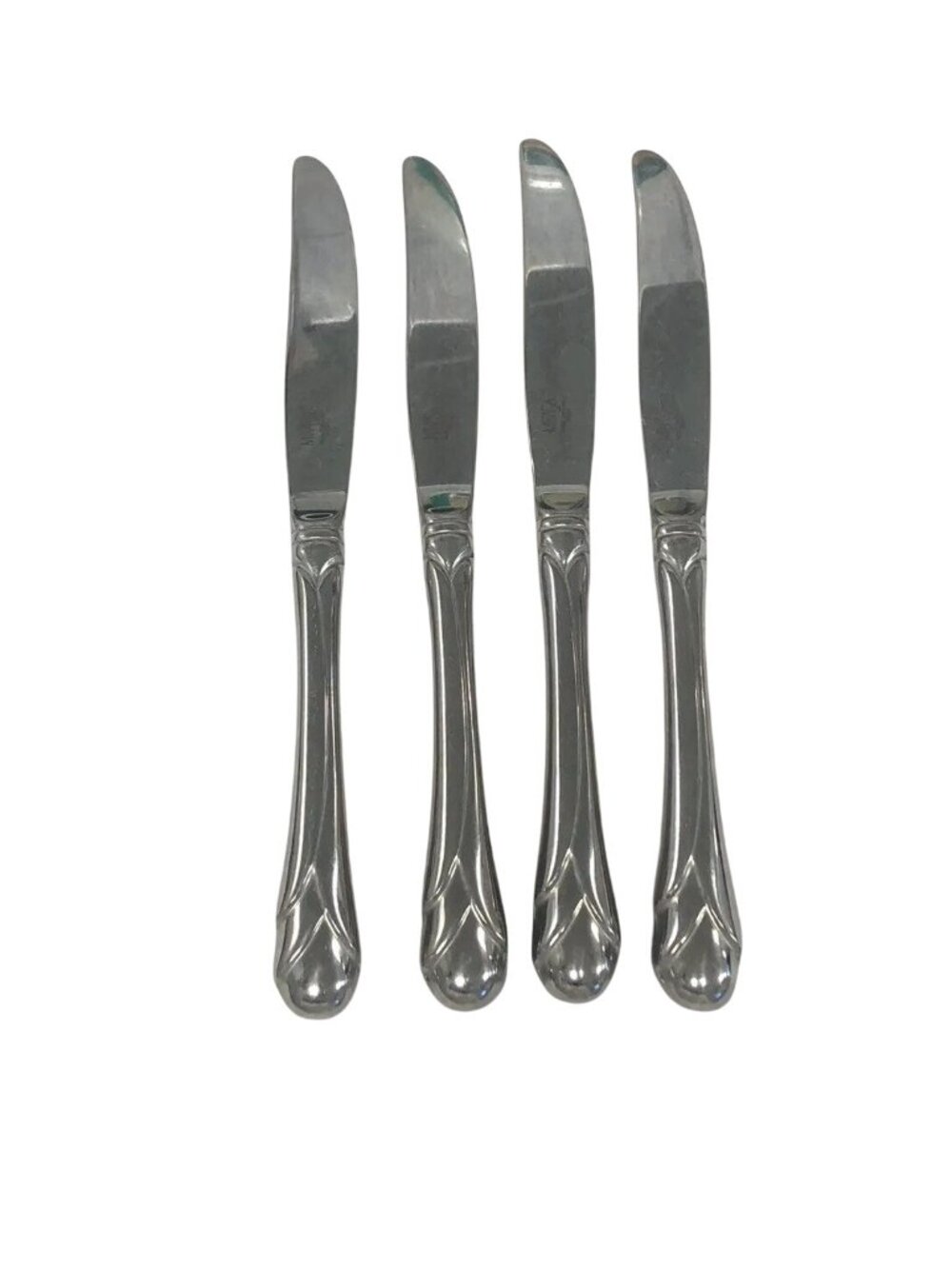 4 MIKASA Stainless "SWEET PEA" DINNER KNIFE 9-1/4" GLOSSY, 18/8 GERALD PATRICK